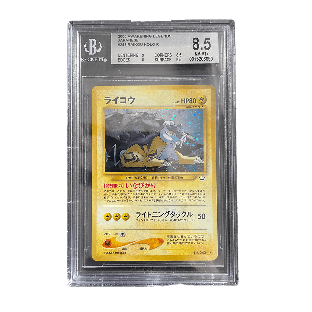 Pokemon - Awakening Legends - Raikou - BGS 8.5 Subgraded