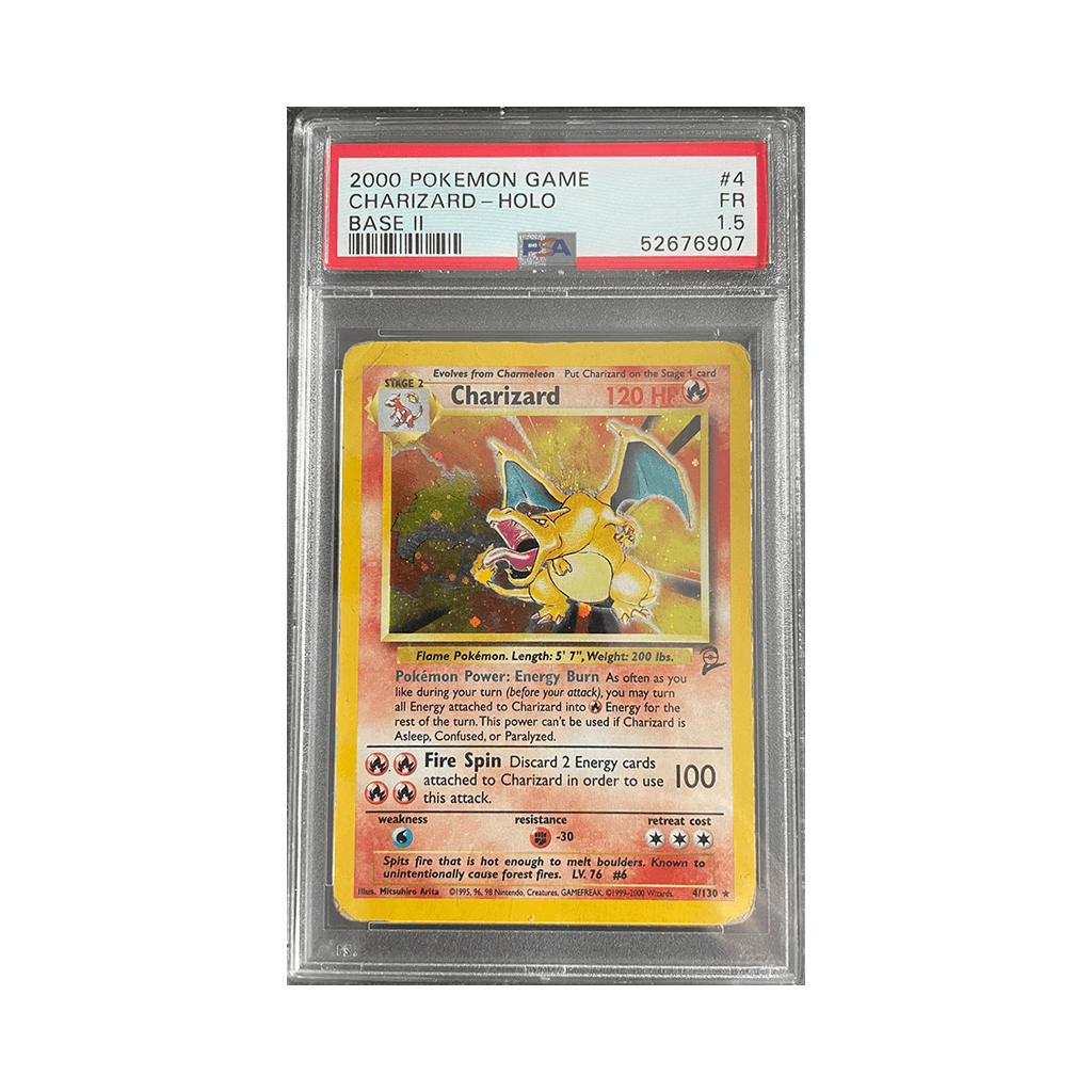 Pokemon - Base set 2 - Charizard - PSA 1.5