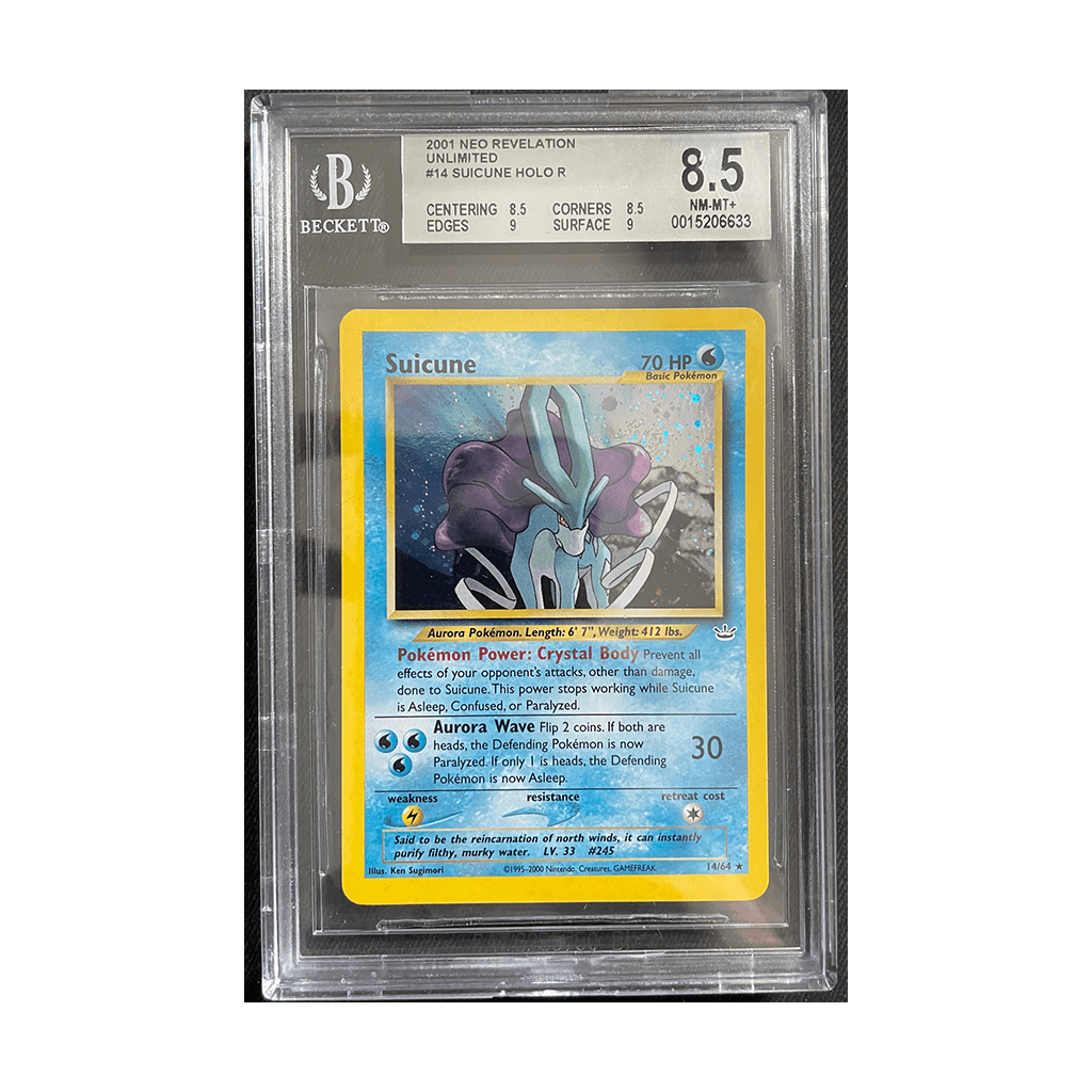 Pokemon - Neo Revelation - Suicune - BGS 8.5 Subgraded