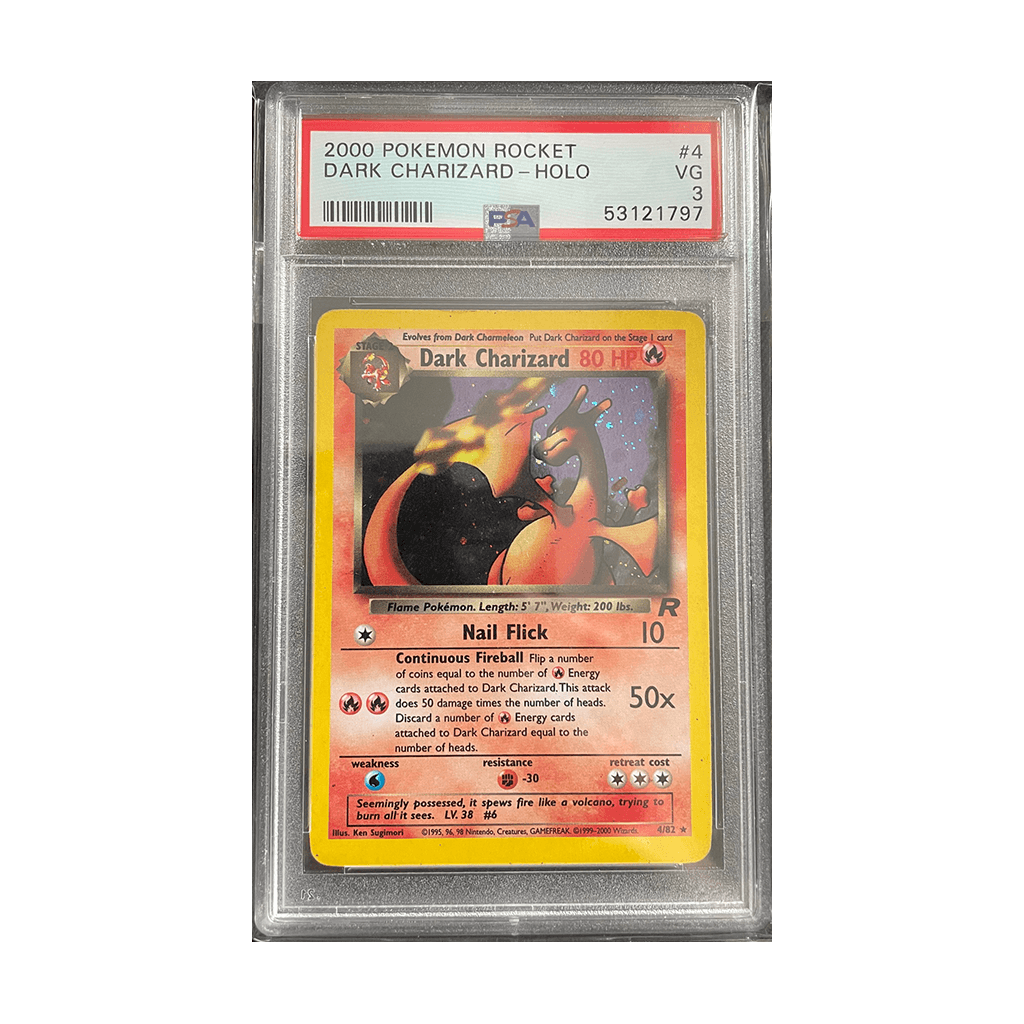 Pokemon - Team Rocket - Dark Charizard - PSA 3