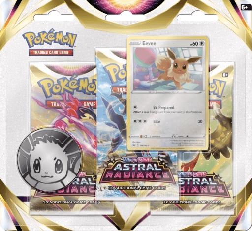 Pokemon Astral Radiance blister - 3 booster packs - Eevee