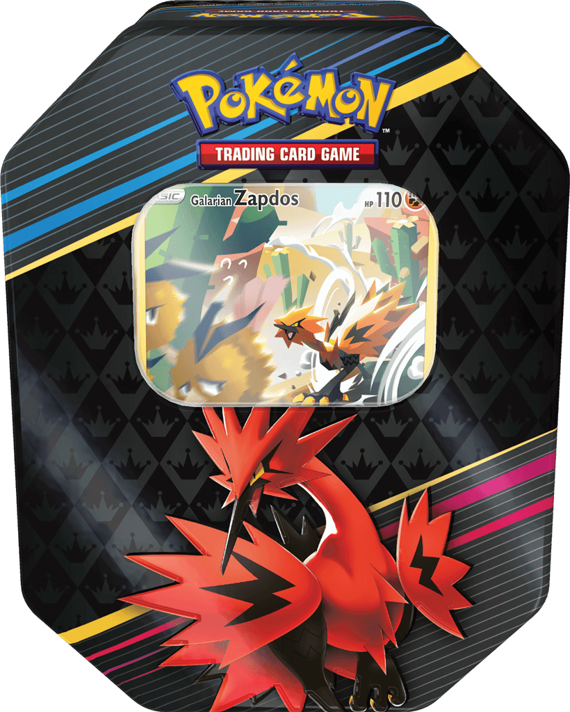 Pokemon - Crown Zenith - Galarian Zapdos Tin