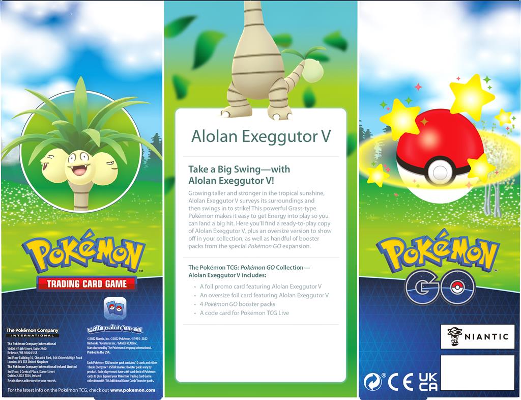 Pokemon GO - Alolan Exeggutor V - Collection Box - Achterkant