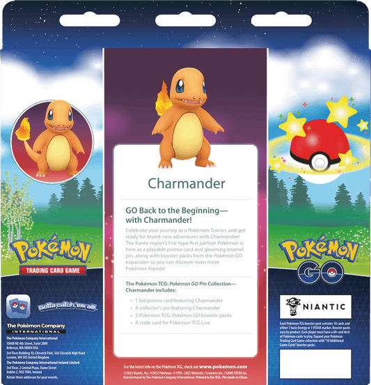 Pokemon GO - Pin Collection - Charmander - Achterkant