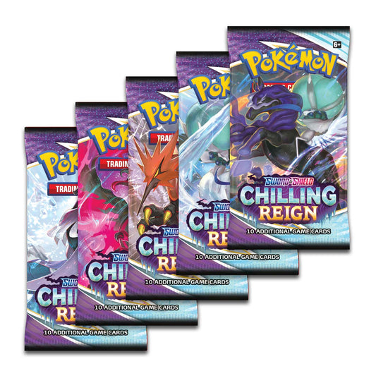 Pokemon Chilling Reign Booster packs art set