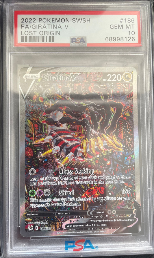 Pokemon - Lost Origin - Giratina V (LOR 186) - PSA 10