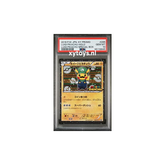 Pokemon - Luigi Pikachu Poncho Half Art (XY-P 295) - PSA 10
