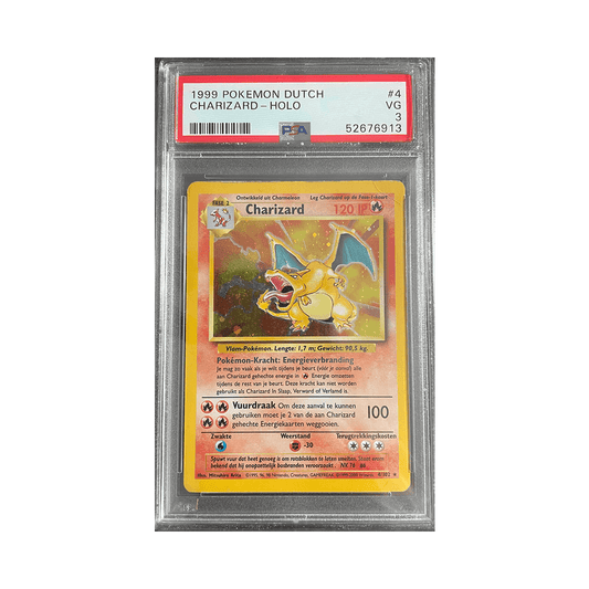 Pokemon - Base set - Charizard (NL) - PSA 3