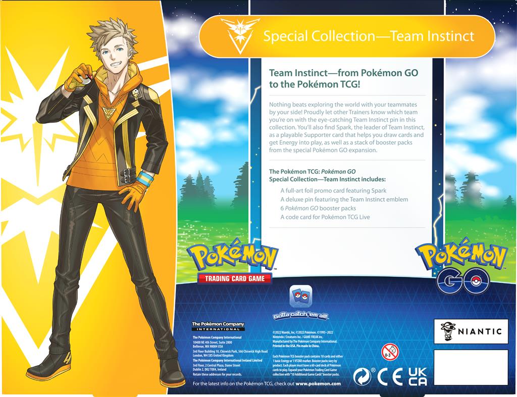 Pokemon GO - Team Instinct - Special Collection Box - Achterkant