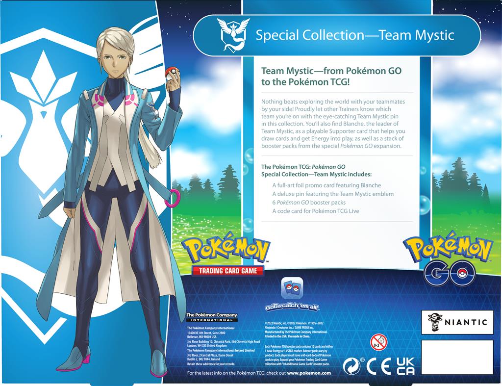 Pokemon GO - Team Mystic - Special Collection Box - Achterkant