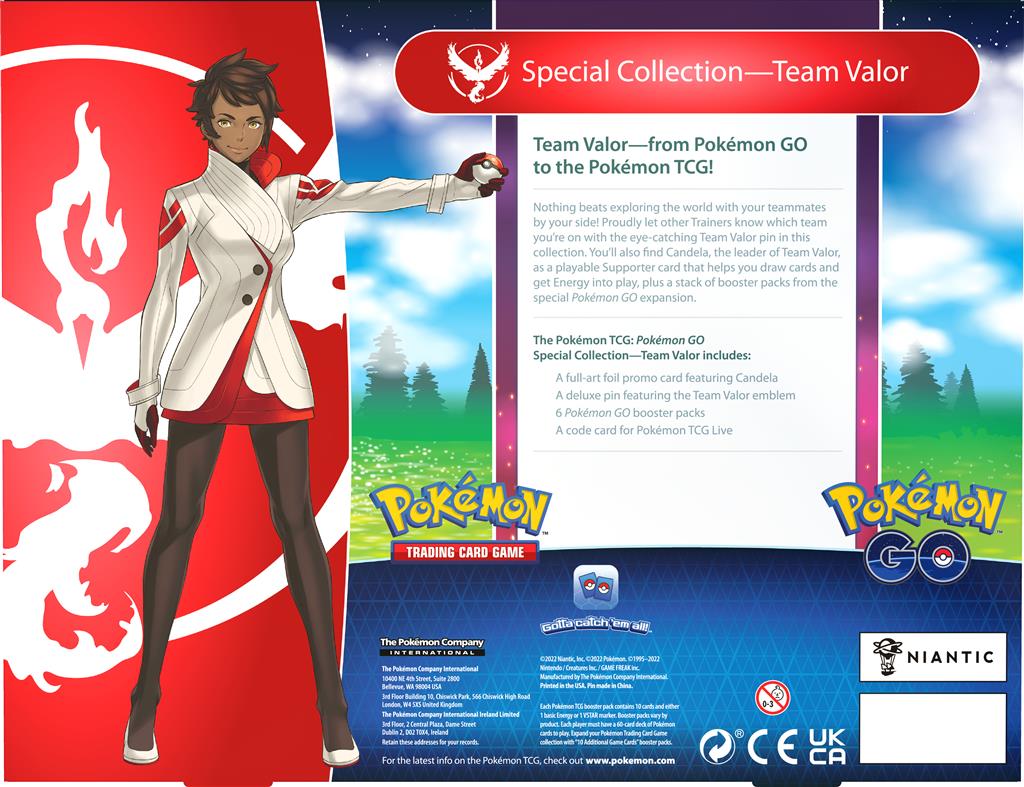 Pokemon GO - Team Valor - Special Collection Box - Achterkant
