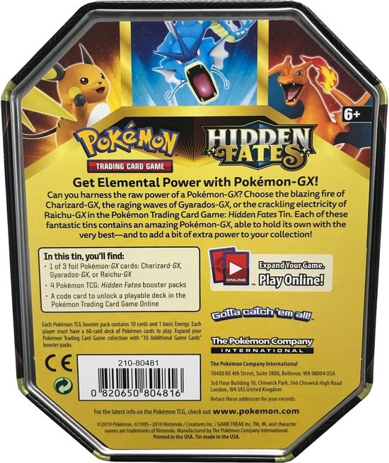 Pokémon: Hidden Fates - Gyarados - Tin